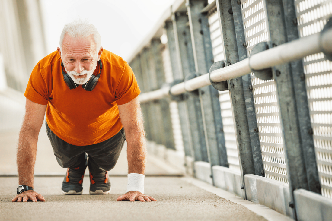 rehab injury workout older man