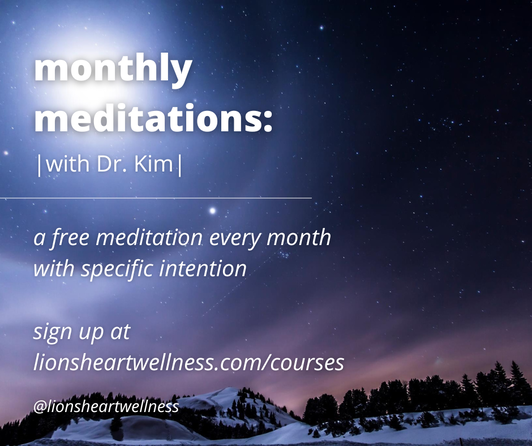 free monthly meditation series flier image